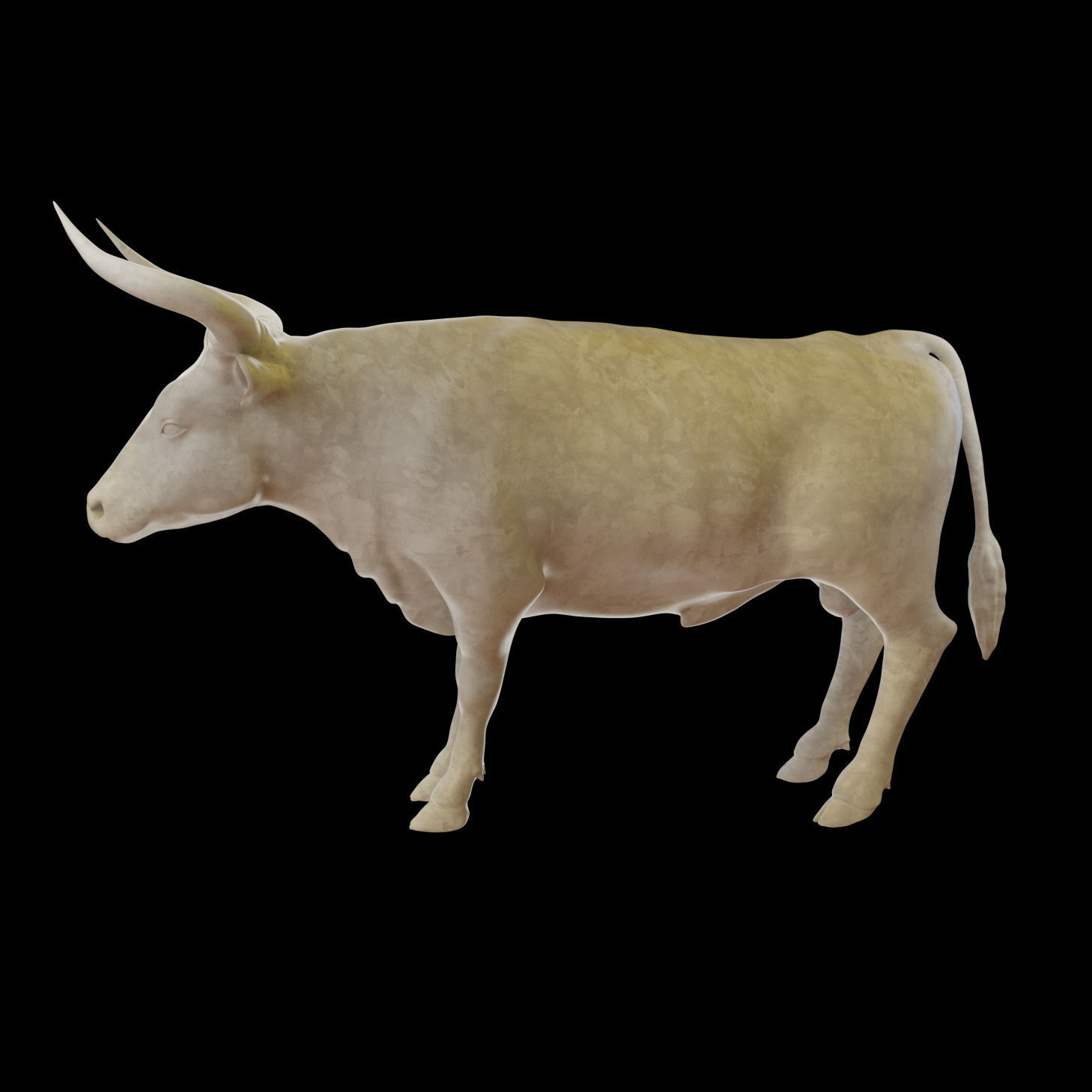 Bull Aurochs Highpoly Model 3D model_5
