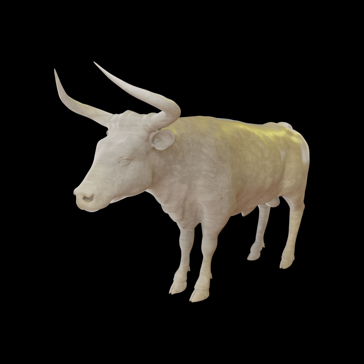 Bull Aurochs Highpoly Model 3D model_6