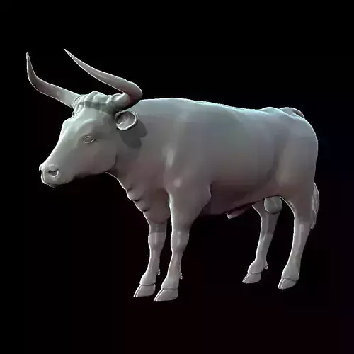 Bull Aurochs Highpoly Model