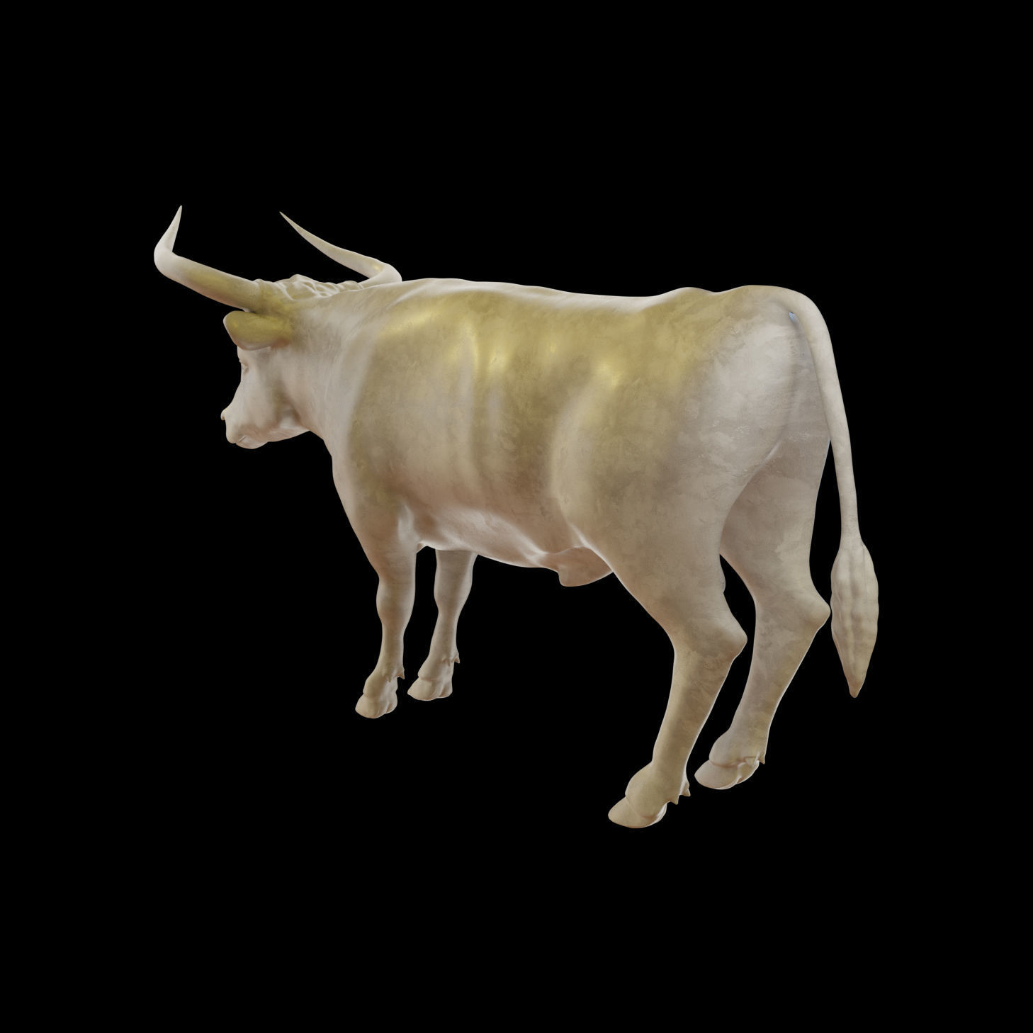 Bull Aurochs Highpoly Model 3D model_7