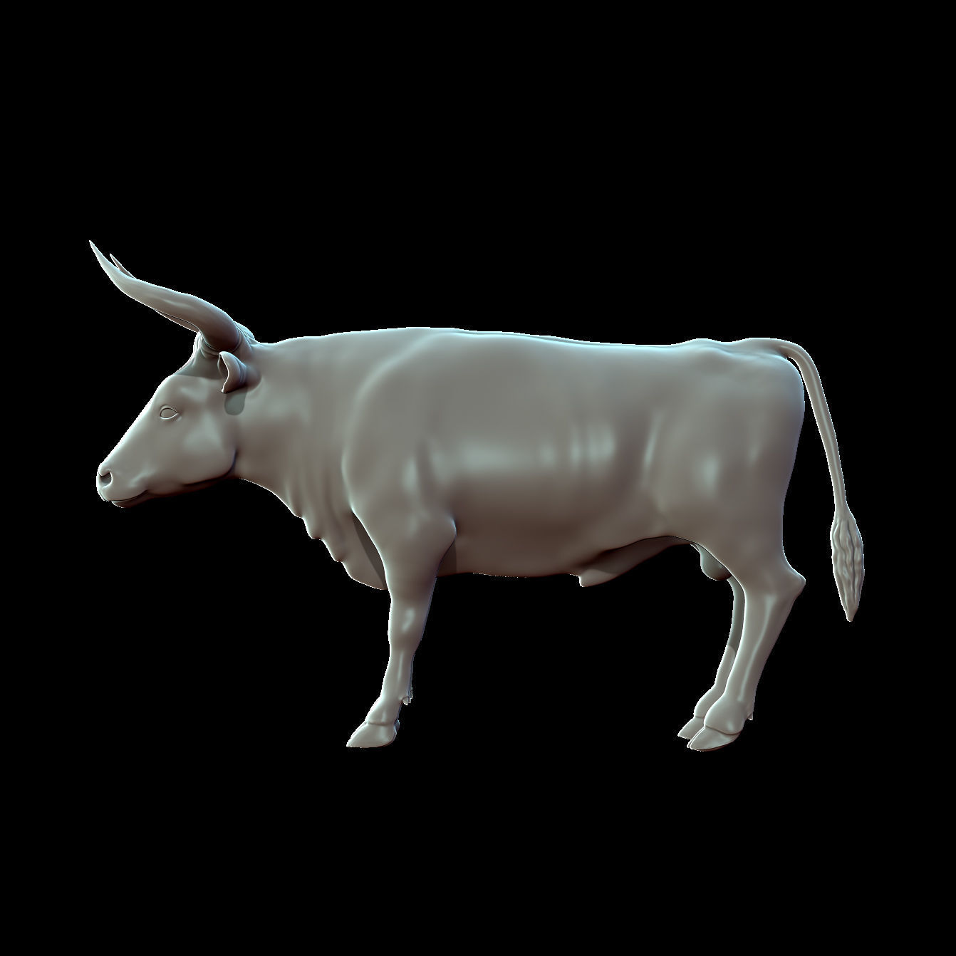 Bull Aurochs Highpoly Model 3D model_1
