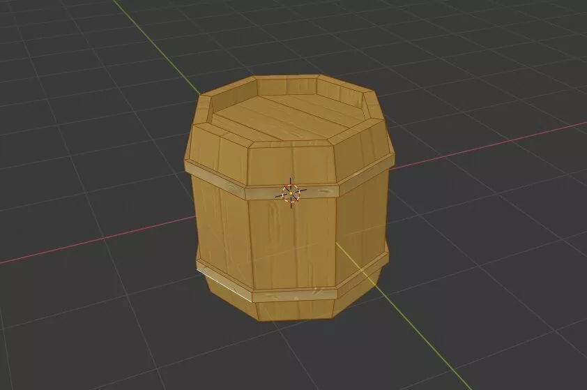 Barel wooden barrel Free low-poly 3D model