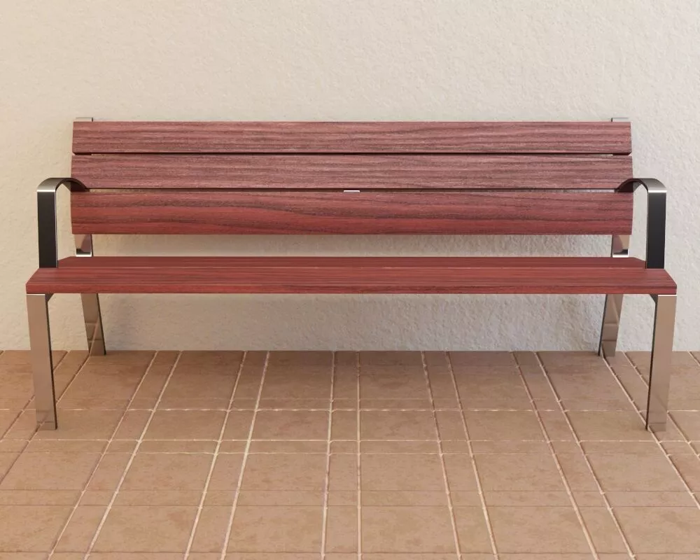 Garden Bench 2 3D model