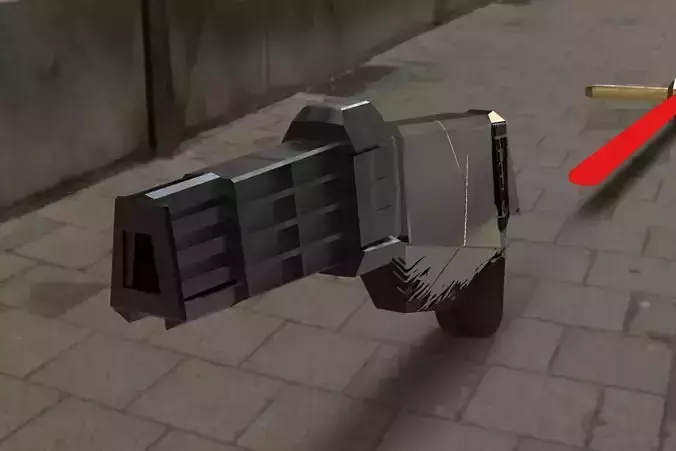 armor gun with light