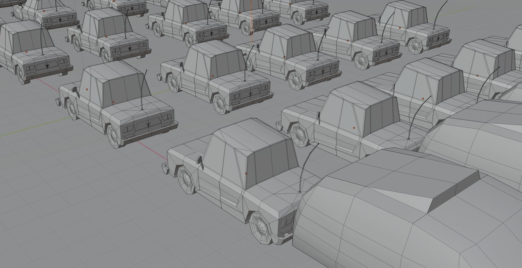 Free Affekta Concept Toon Cars Pack - lowpoly textured gameready Low-poly 3D model_28