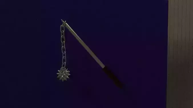 large-ball-and-chain flail chain star2 3D model