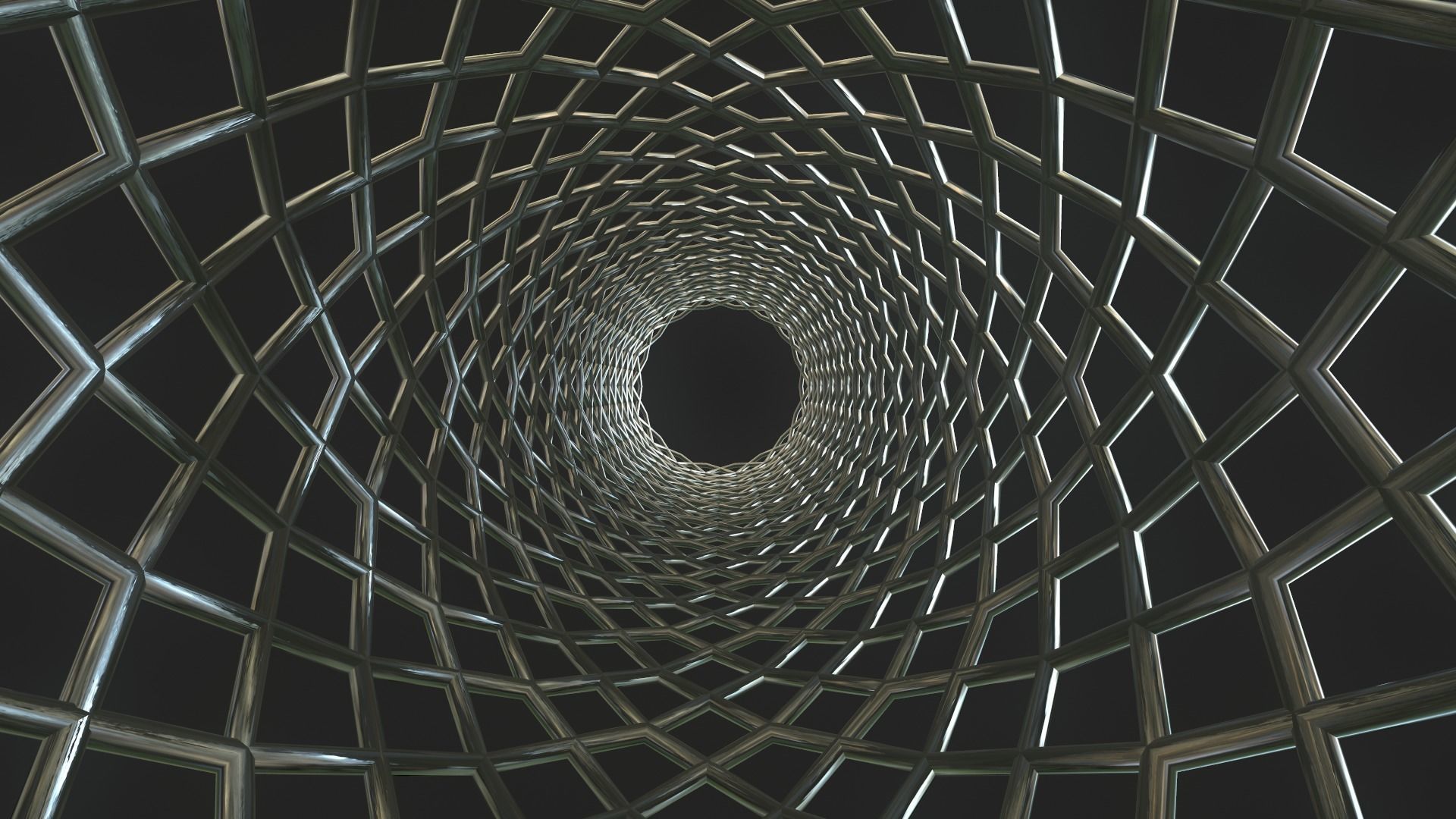 Medical Stent Low-poly 3D model_4