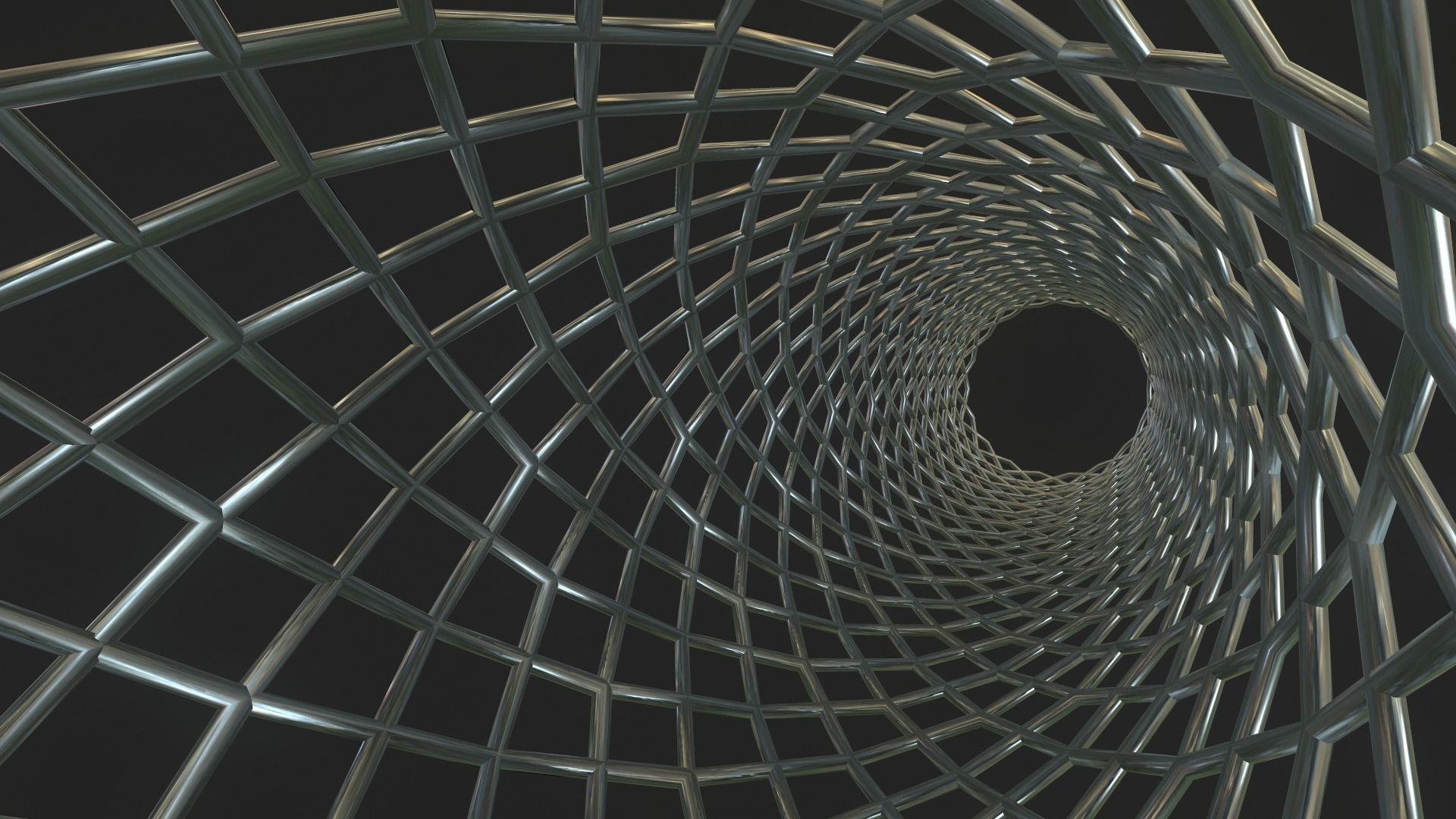 Medical Stent Low-poly 3D model_8