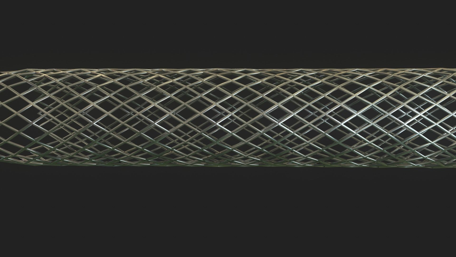 Medical Stent Low-poly 3D model_2