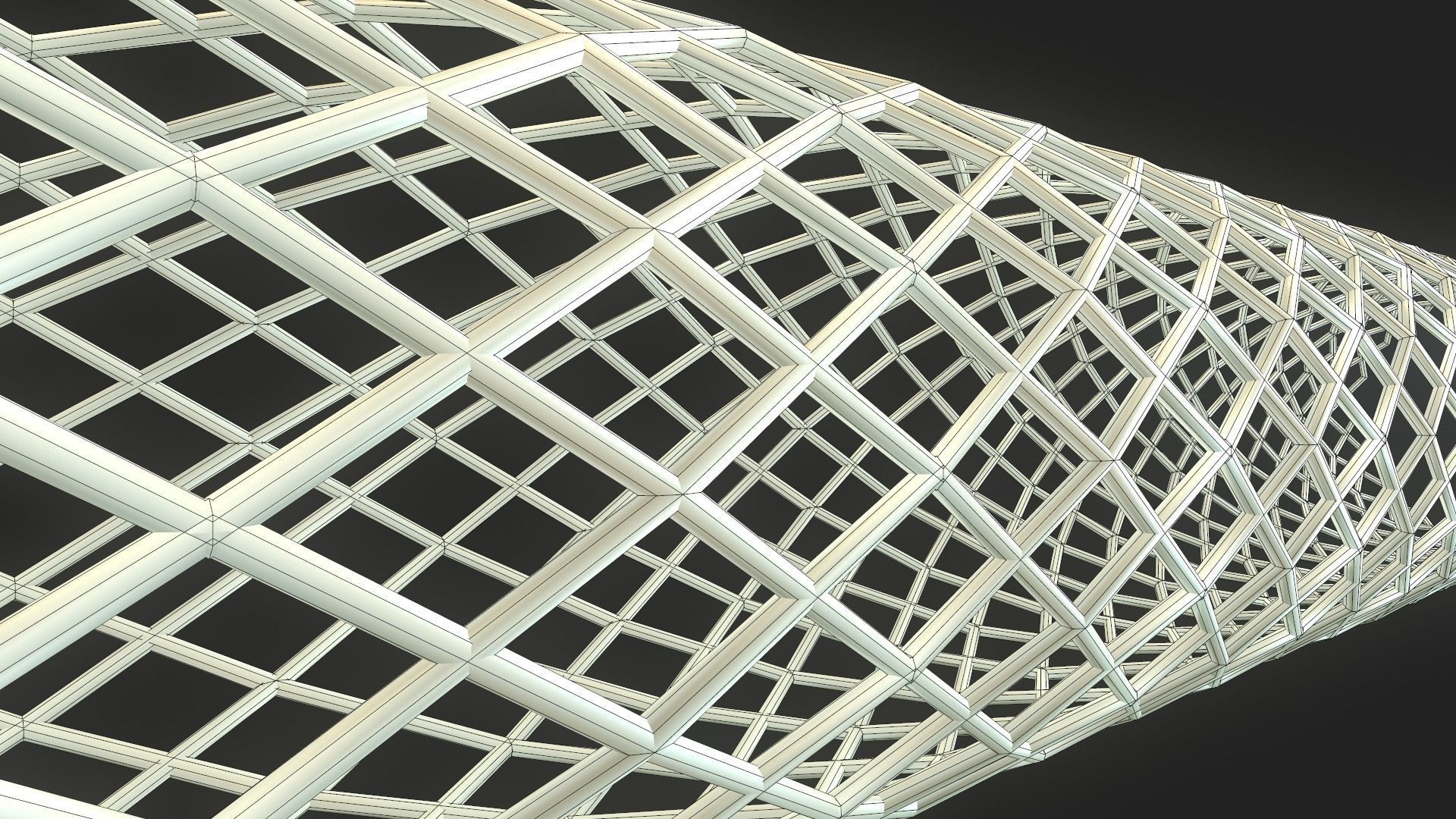 Medical Stent Low-poly 3D model_11