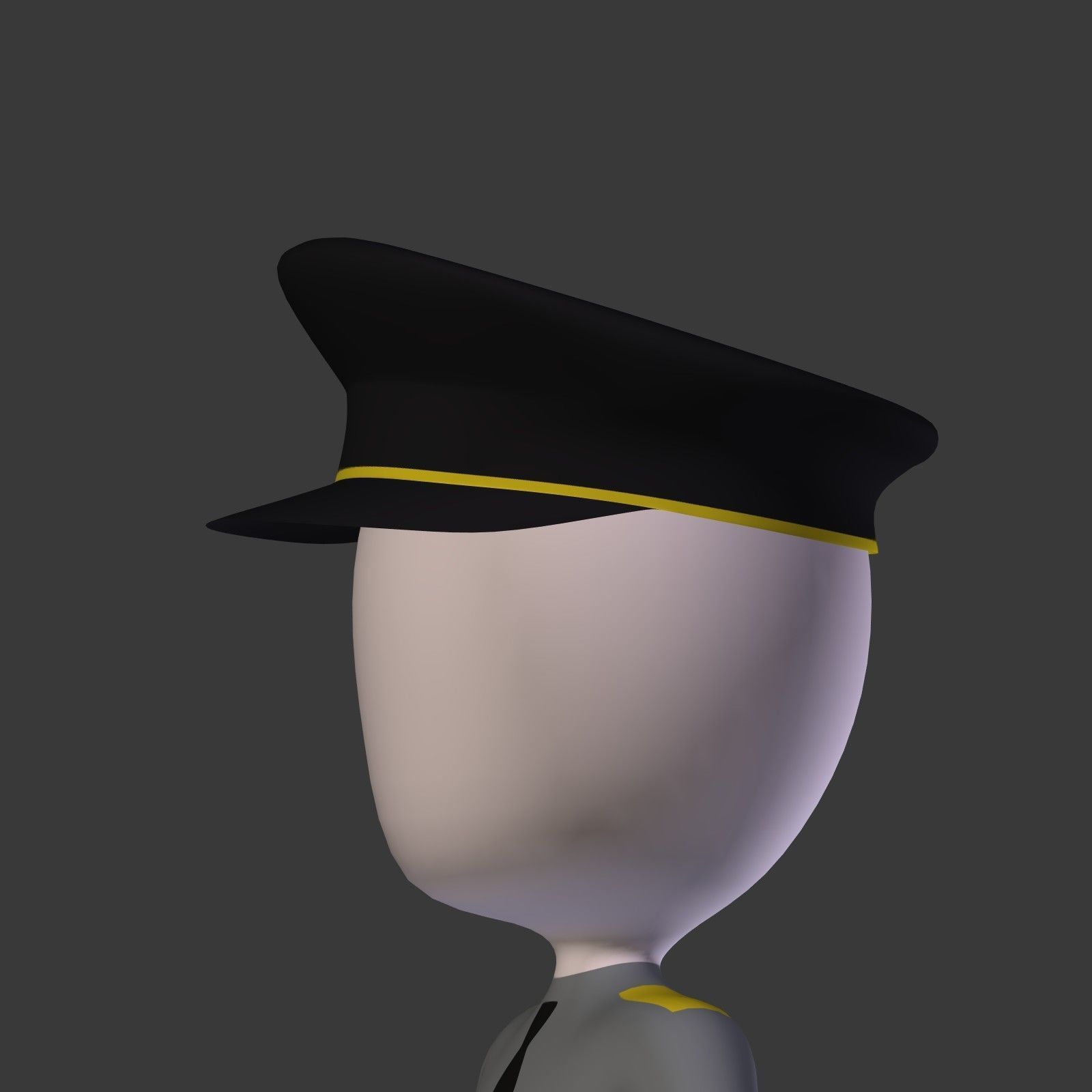 Cartoon Stickman - Textured and Rigged Low-poly 3D model_10