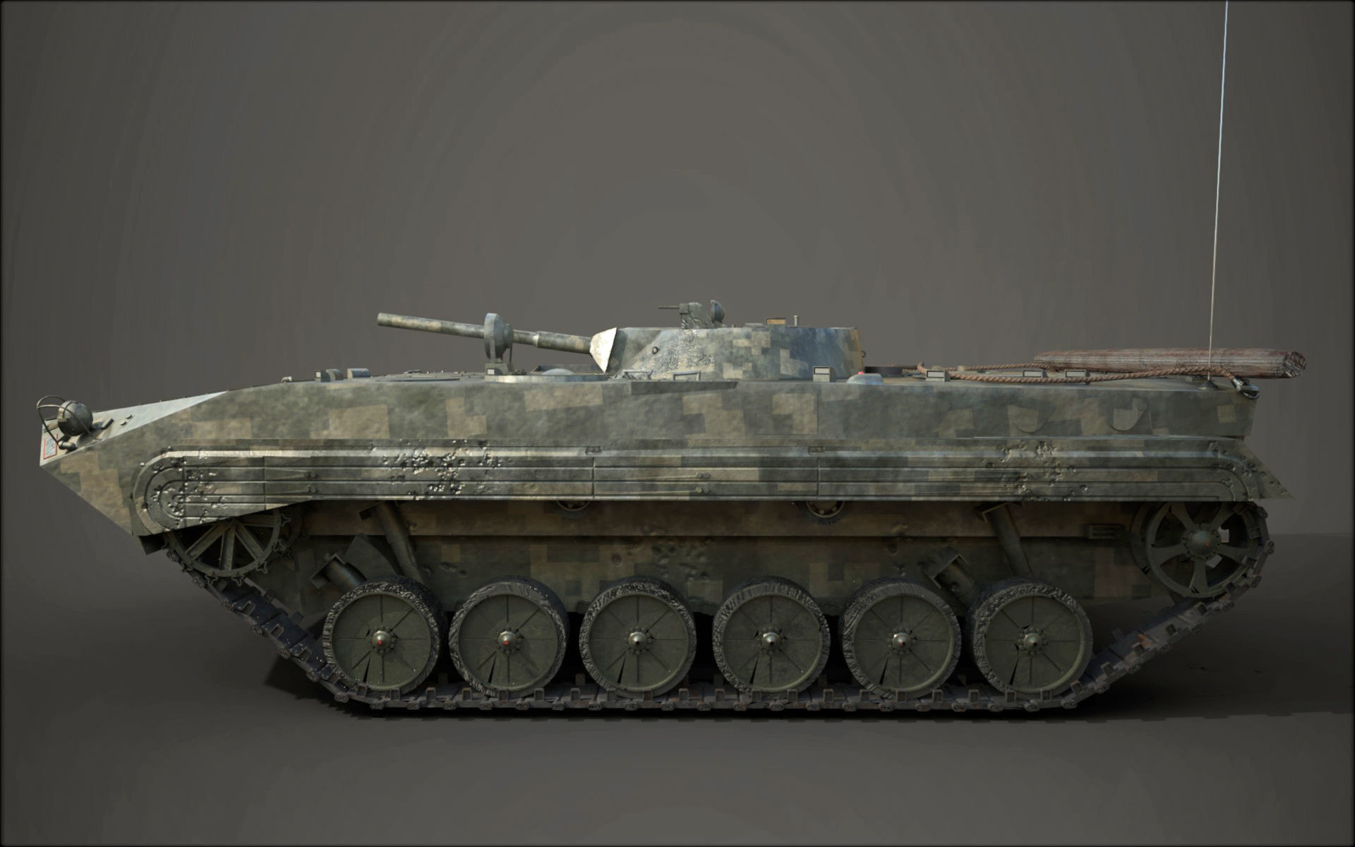 BMP 1 military tank 3D model_2