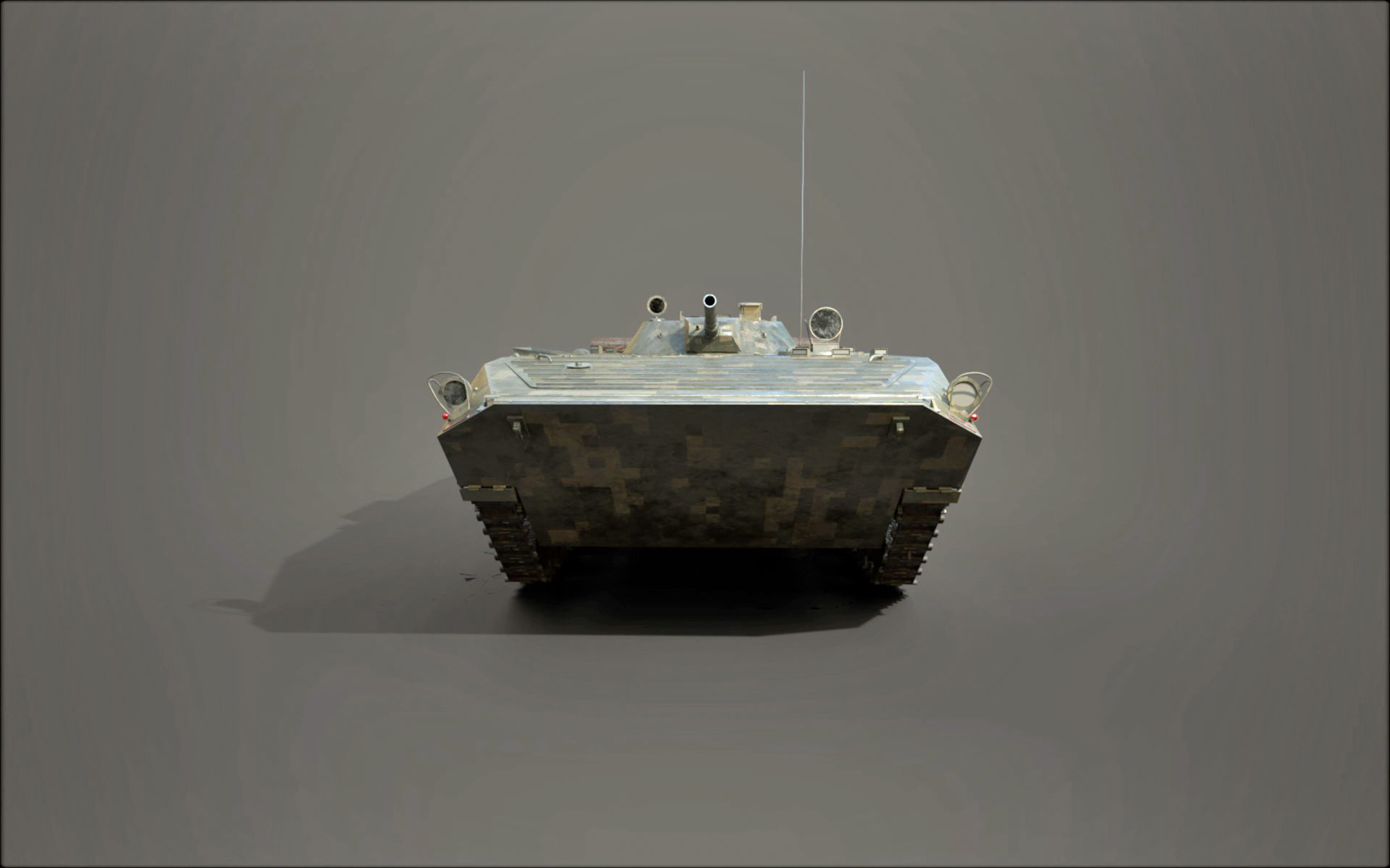 BMP 1 military tank 3D model_1