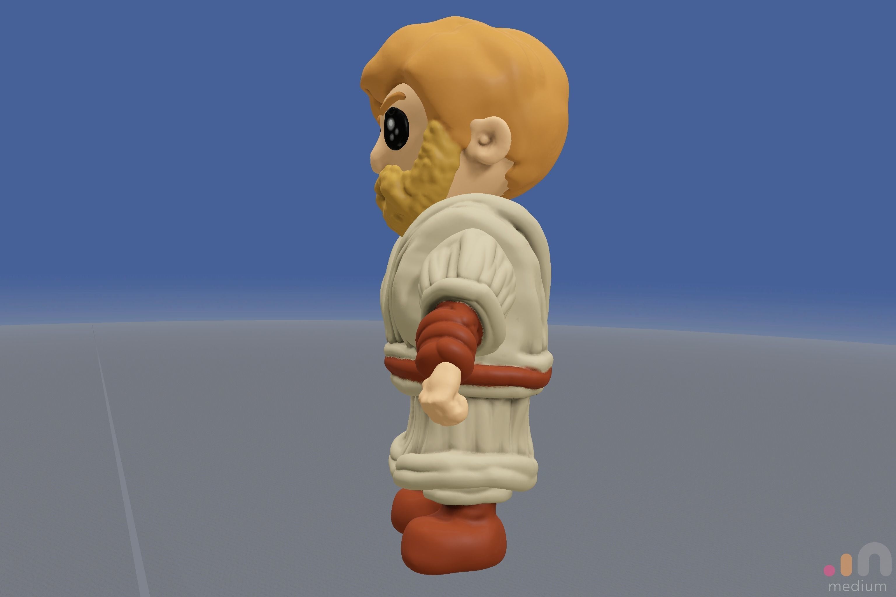Ewan McGregor   Obi Wan Kenobi   Chibi version 3D model_10