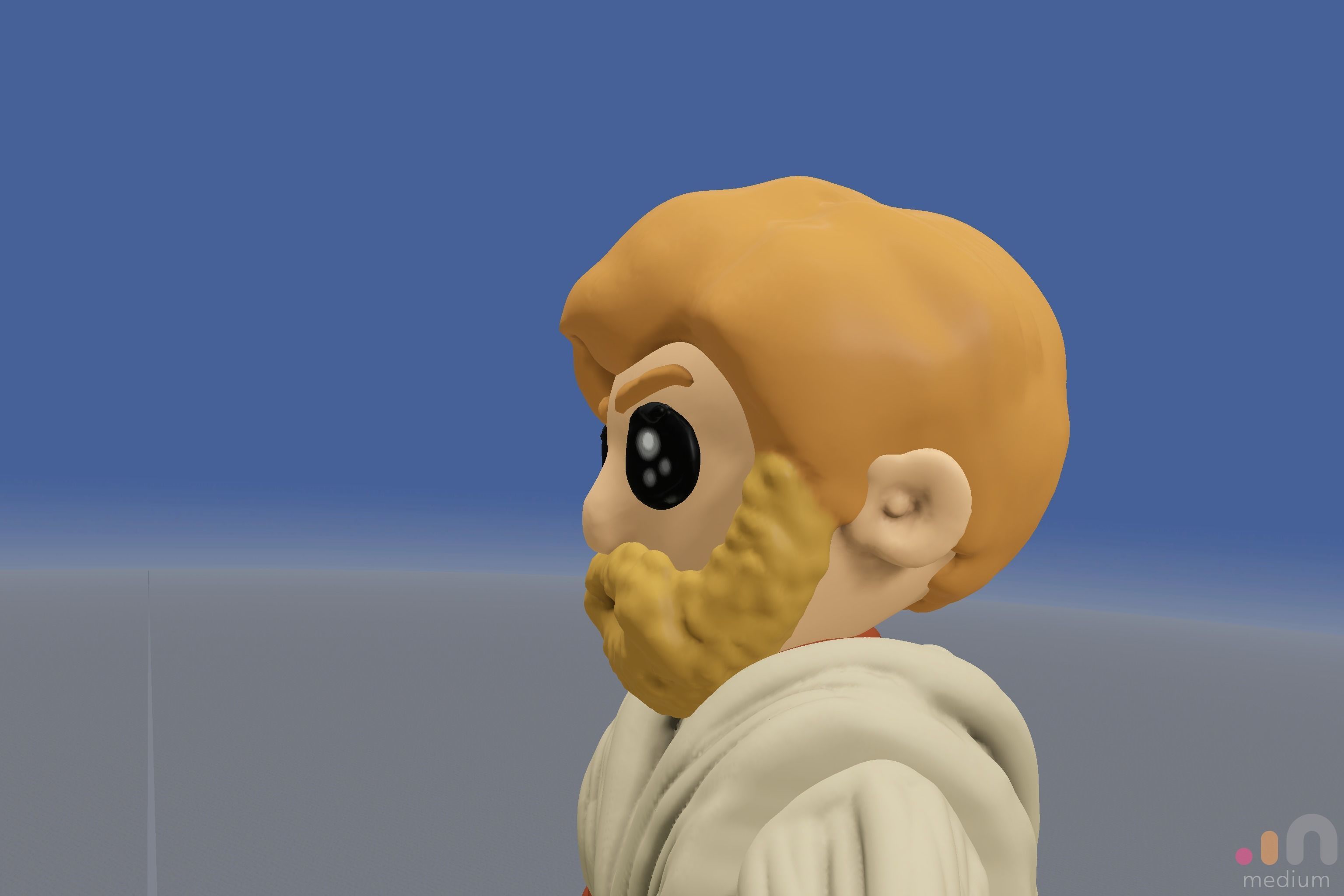 Ewan McGregor   Obi Wan Kenobi   Chibi version 3D model_3