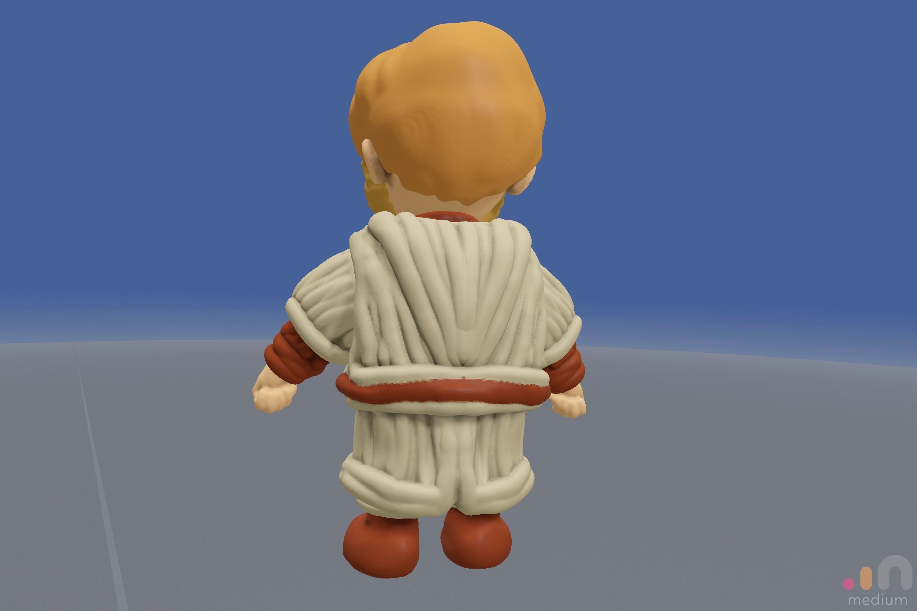 Ewan McGregor   Obi Wan Kenobi   Chibi version 3D model_11