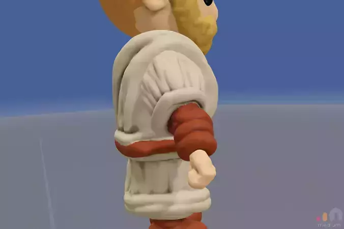 Ewan McGregor   Obi Wan Kenobi   Chibi version 3D model