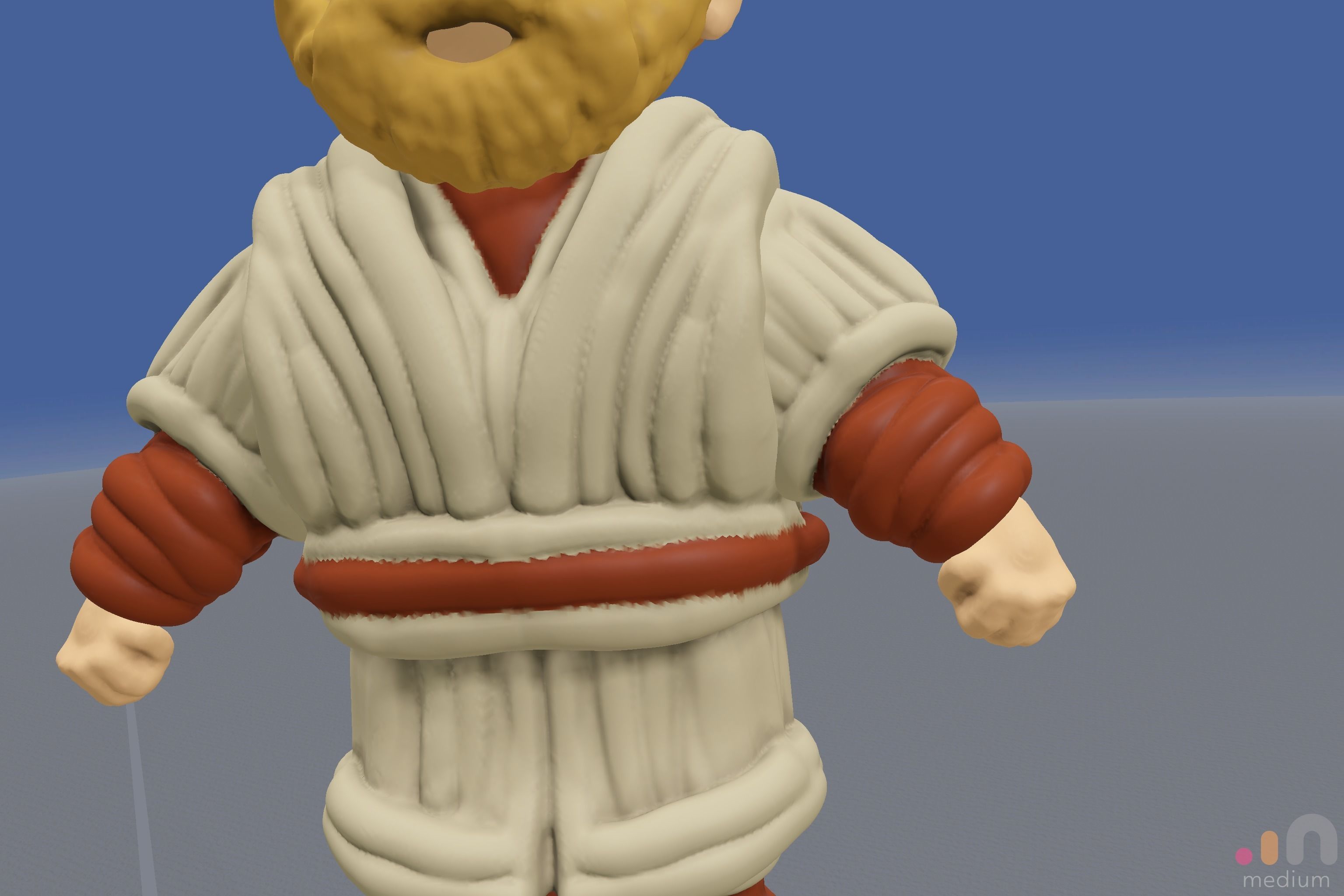 Ewan McGregor   Obi Wan Kenobi   Chibi version 3D model_6