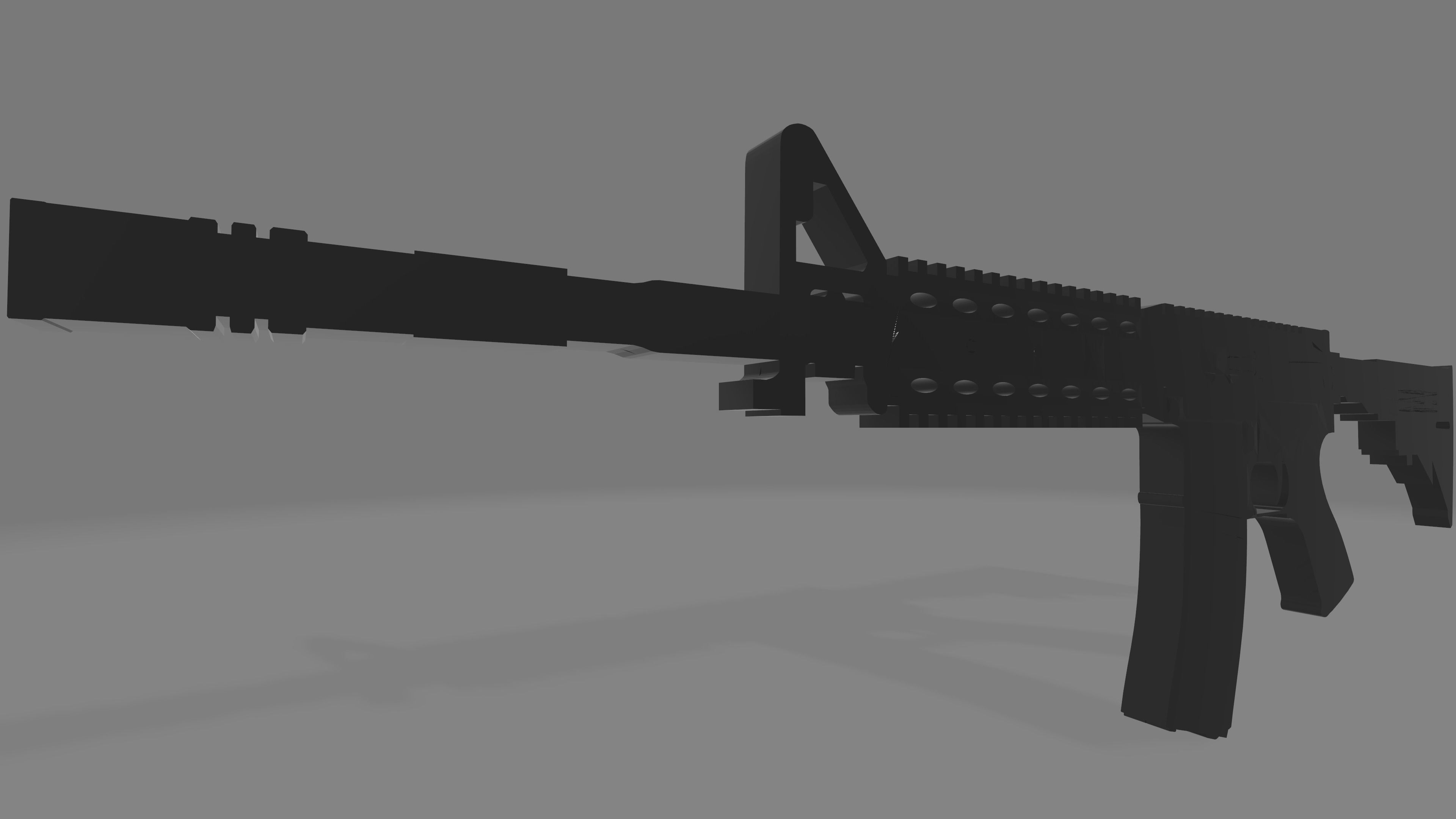 Colt M4A1 Free 3D model_1