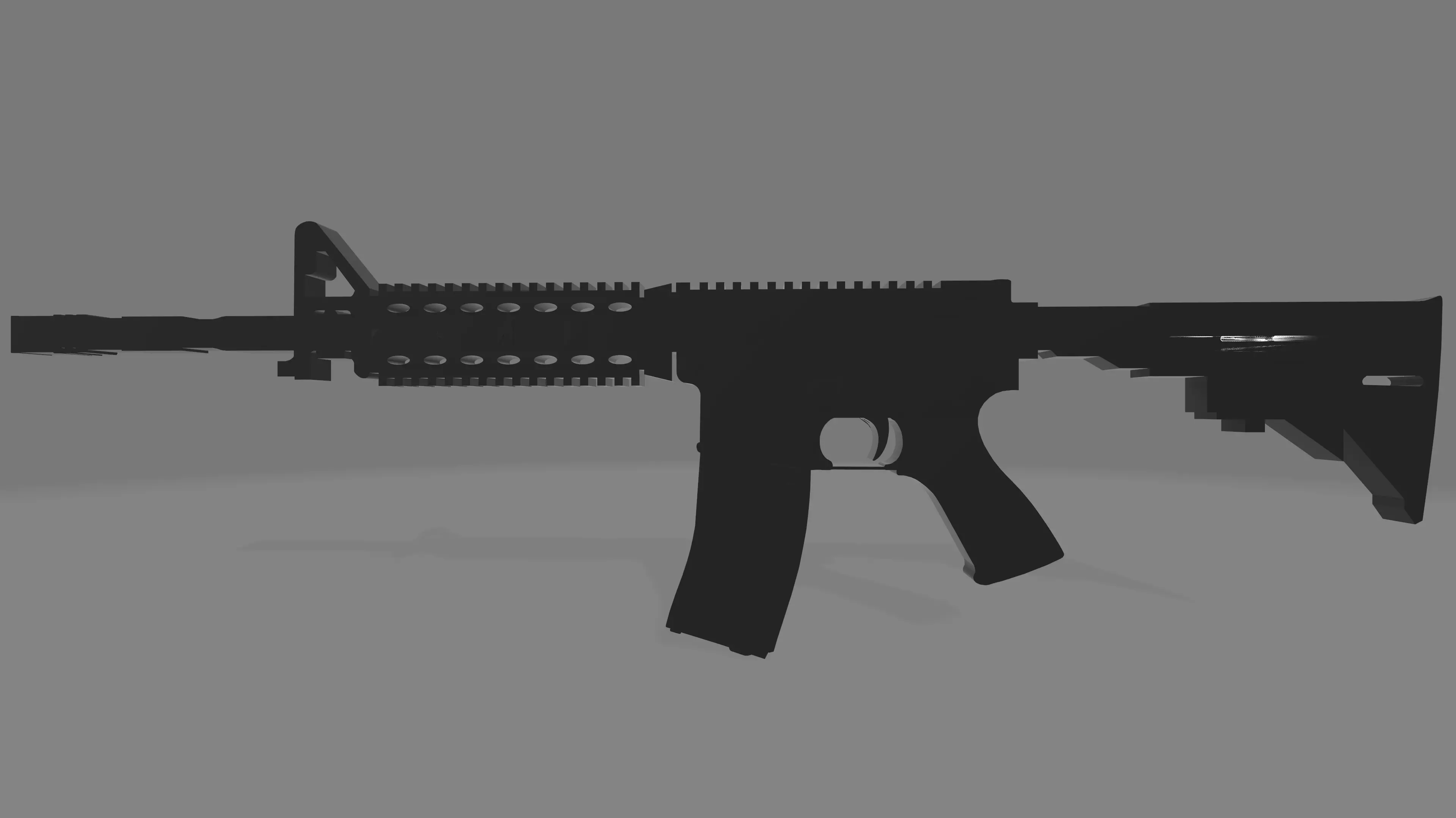 Colt M4A1 Free 3D model_0