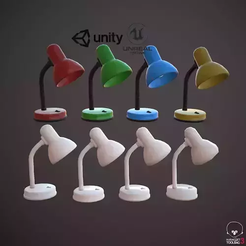 Desk Lamp Low-poly 3D model