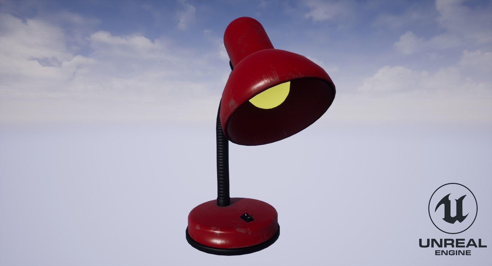 Desk Lamp Low-poly 3D model_14