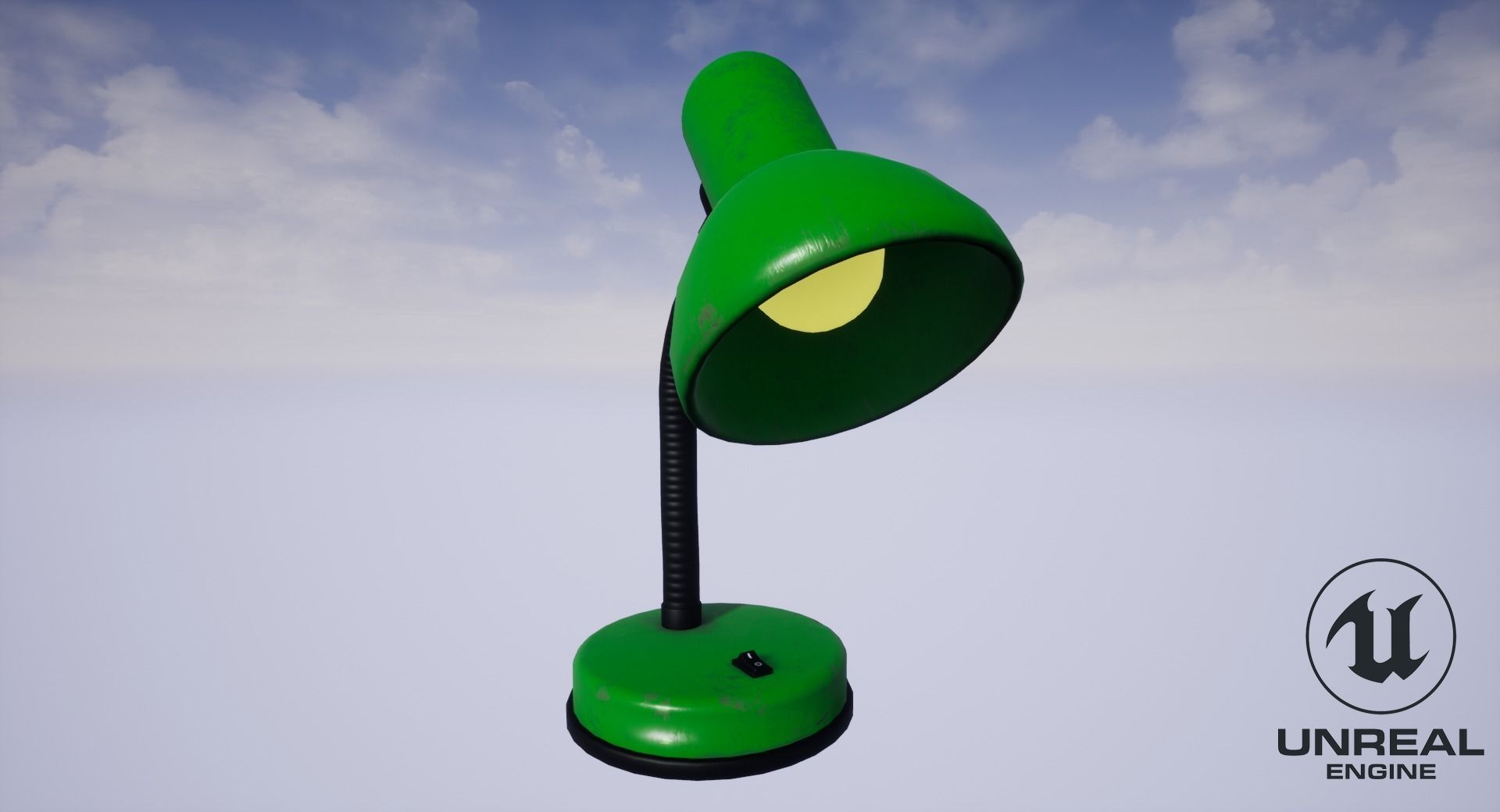 Desk Lamp Low-poly 3D model_13