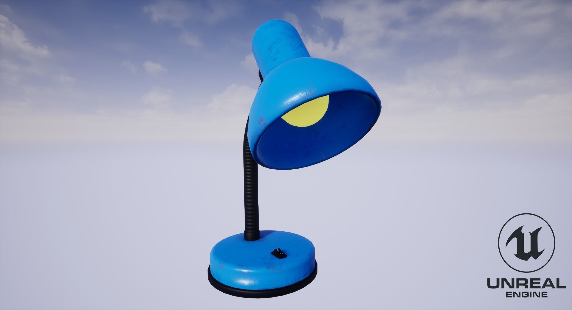 Desk Lamp Low-poly 3D model_12