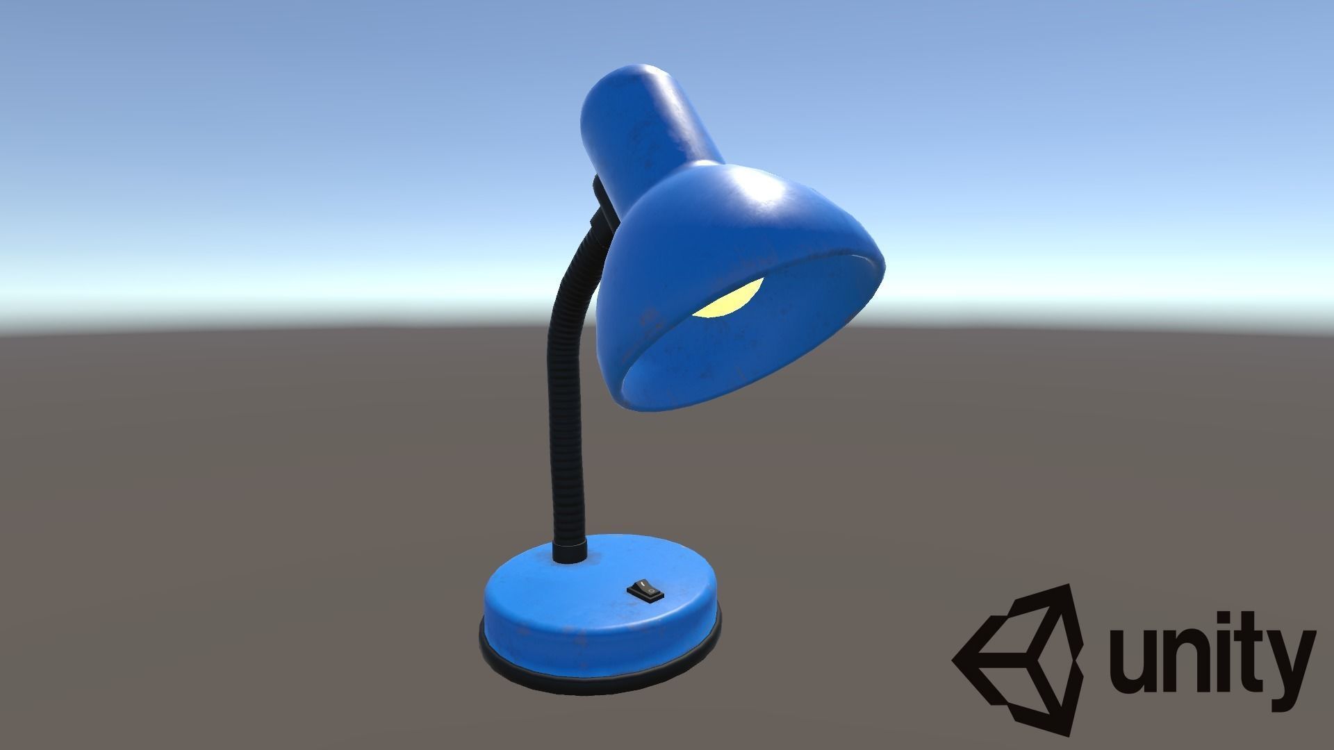 Desk Lamp Low-poly 3D model_16