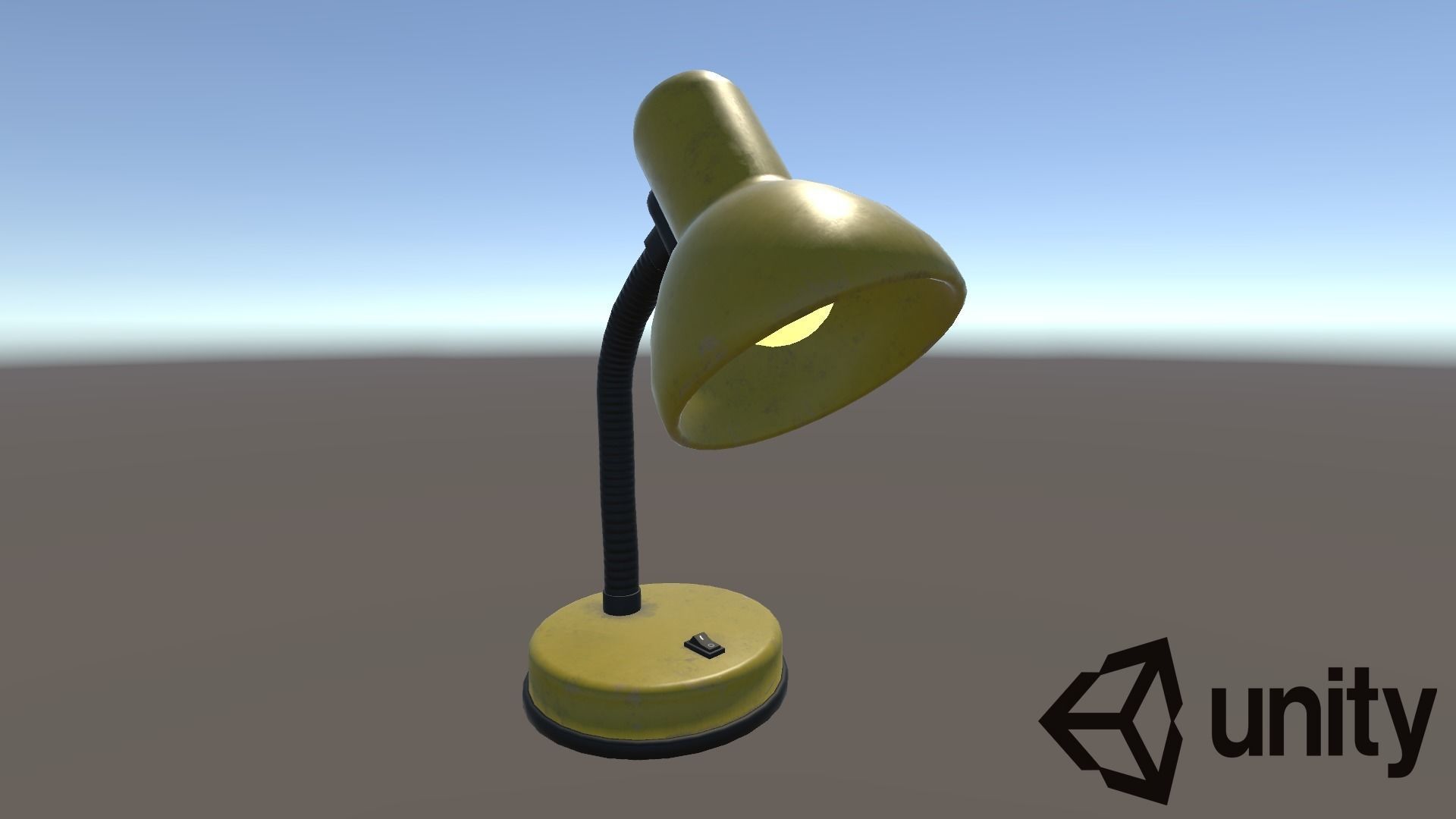 Desk Lamp Low-poly 3D model_19