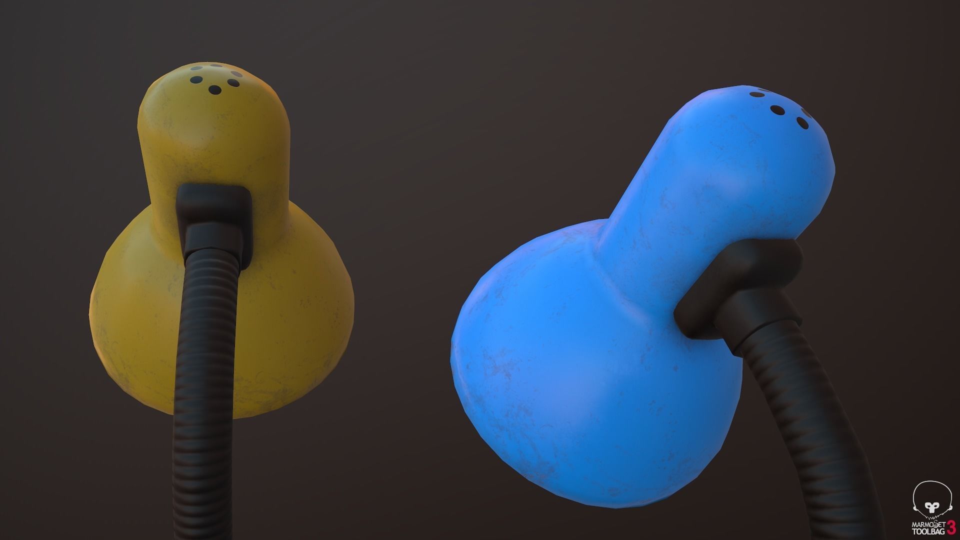 Desk Lamp Low-poly 3D model_6