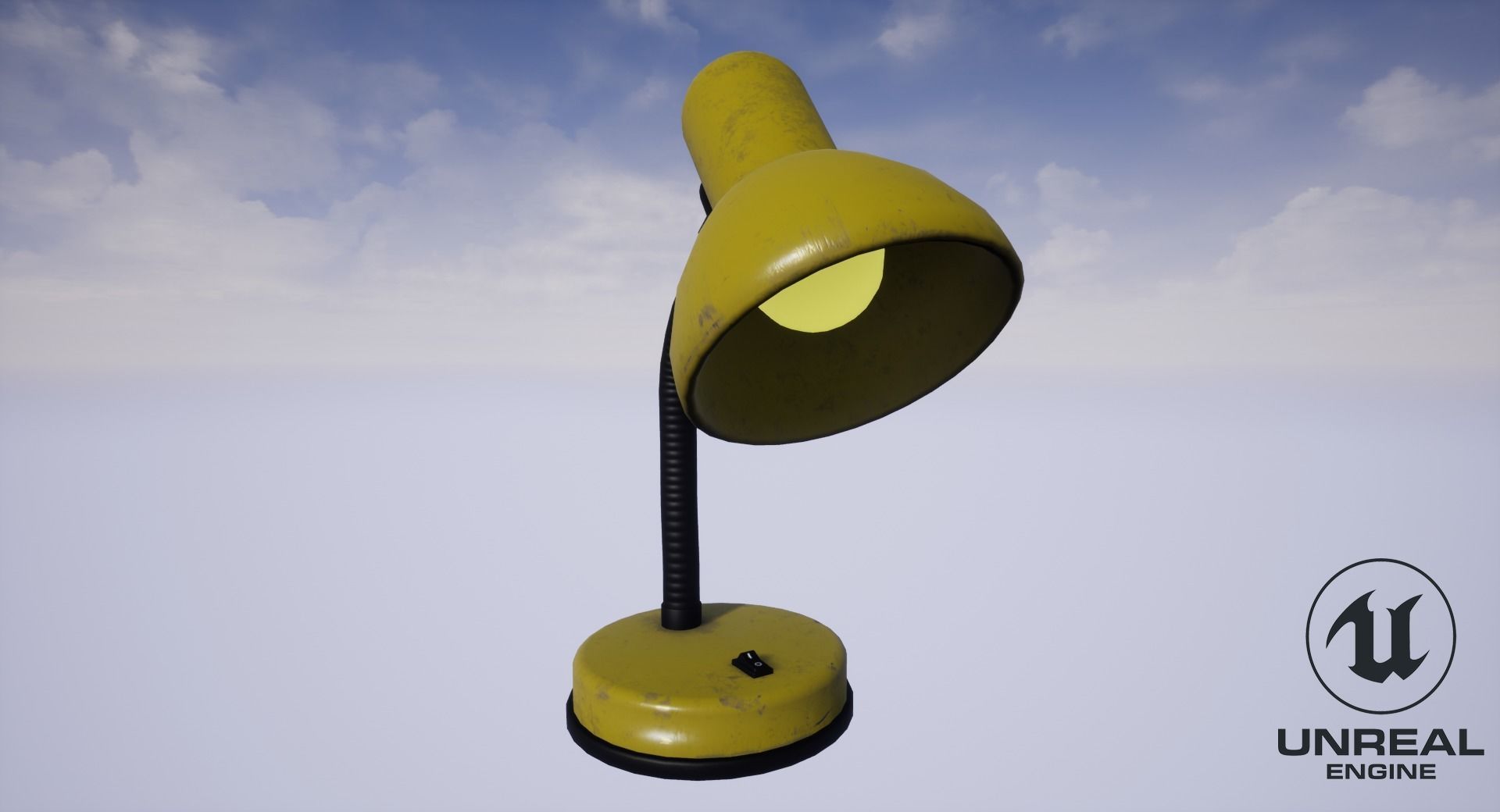 Desk Lamp Low-poly 3D model_15