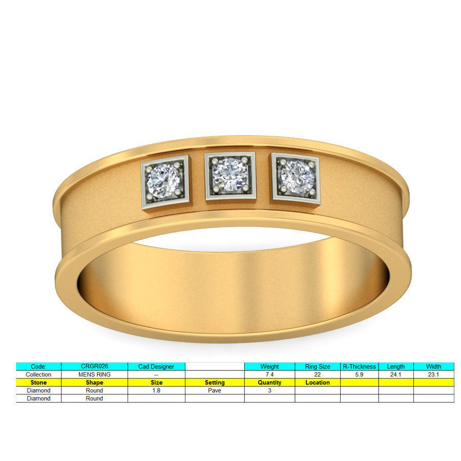 150 Women Ring 3dm render details bulk collections  3D print model_27