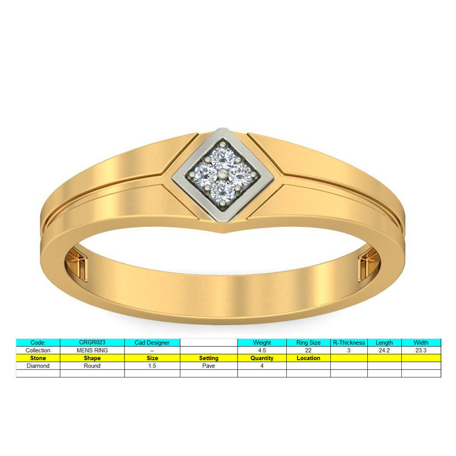 150 Women Ring 3dm render details bulk collections  3D print model_25