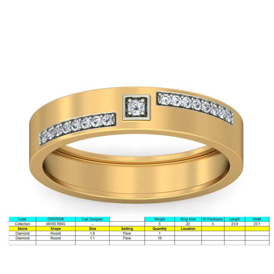 150 Women Ring 3dm render details bulk collections  3D print model_29