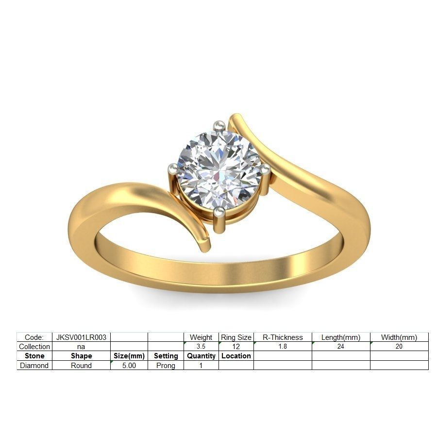 150 Women Ring 3dm render details bulk collections  3D print model_56