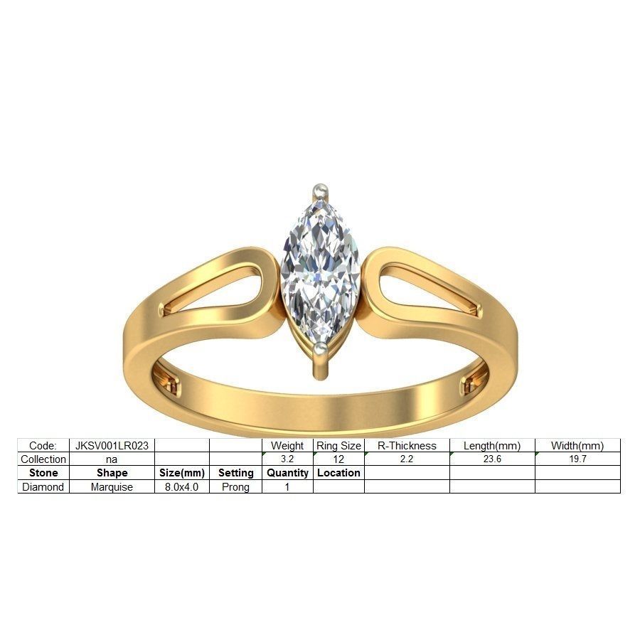 150 Women Ring 3dm render details bulk collections  3D print model_74