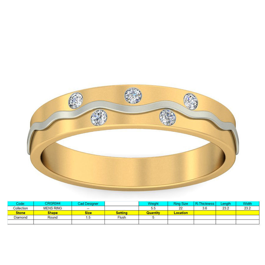 150 Women Ring 3dm render details bulk collections  3D print model_45