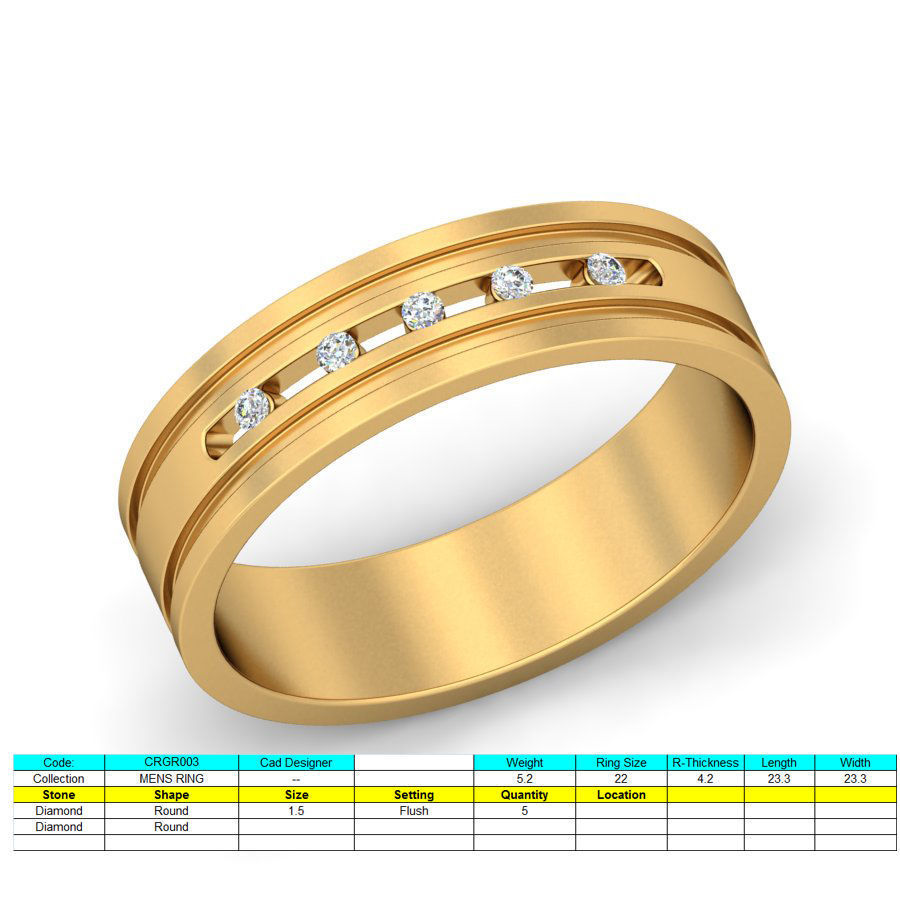 150 Women Ring 3dm render details bulk collections  3D print model_4