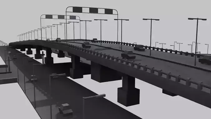 FlyOver bridge with cars