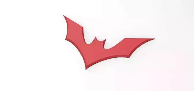 3D printable Batman Beyond emblem for cosplay costume
