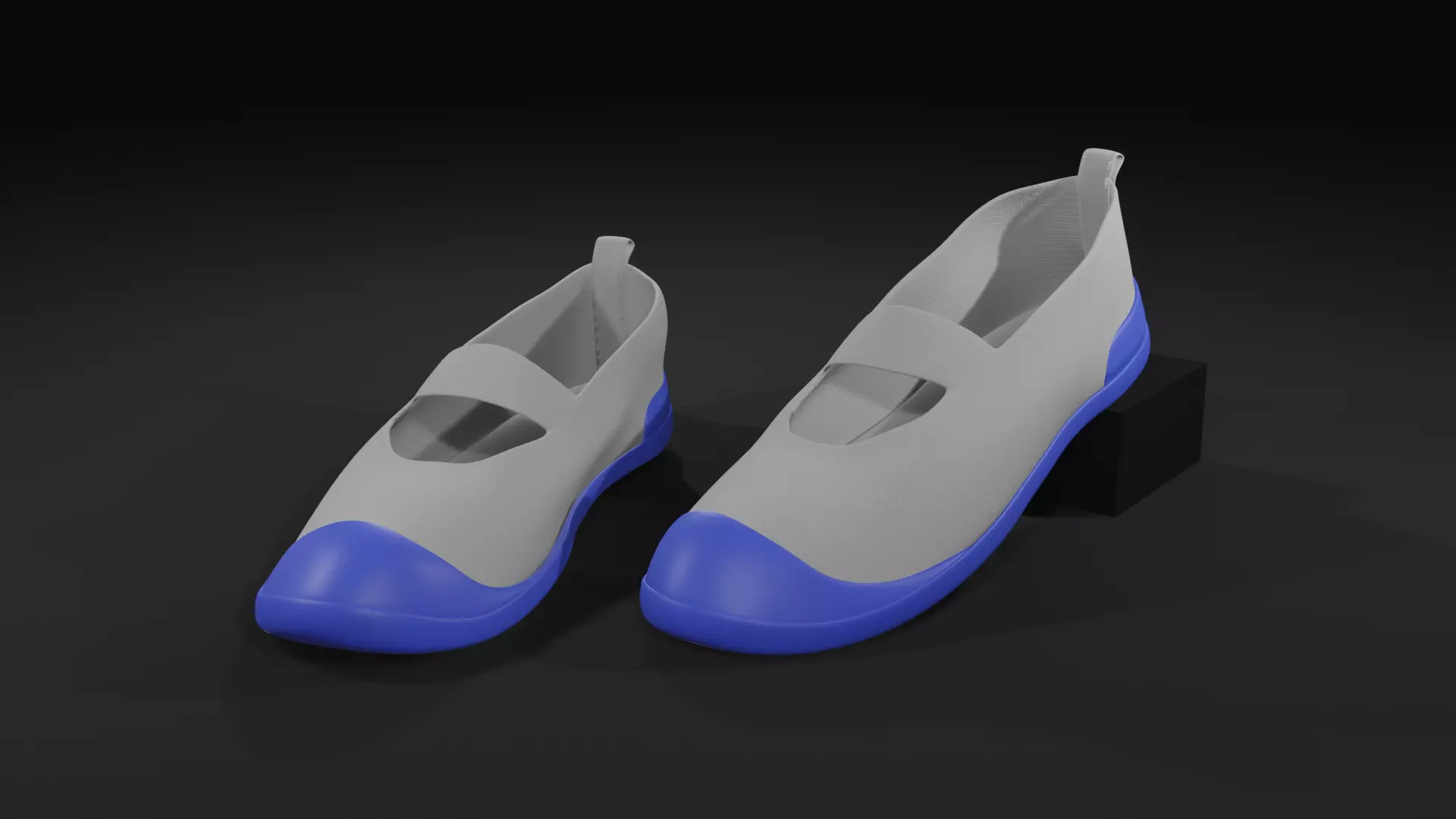 Japanese indoor gym shoes Low-poly 3D model