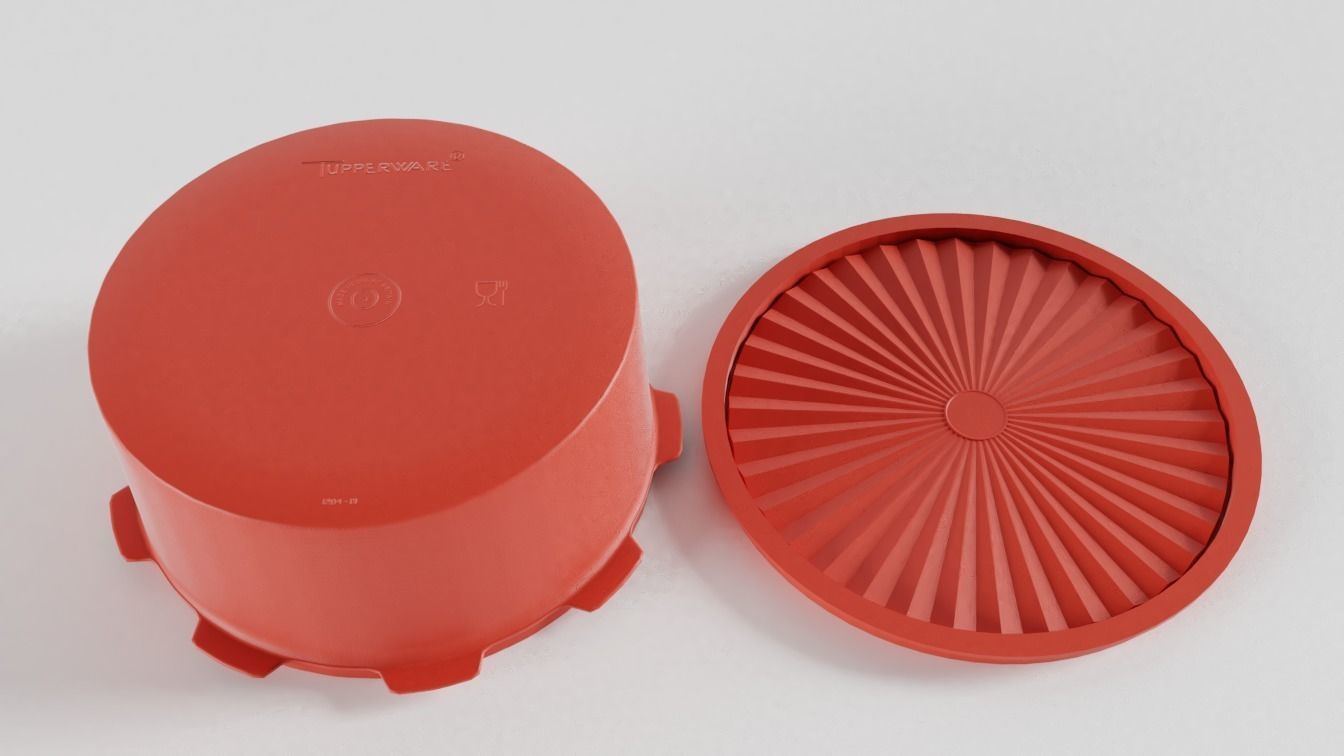 Tupperware Storage Container 3D model_3
