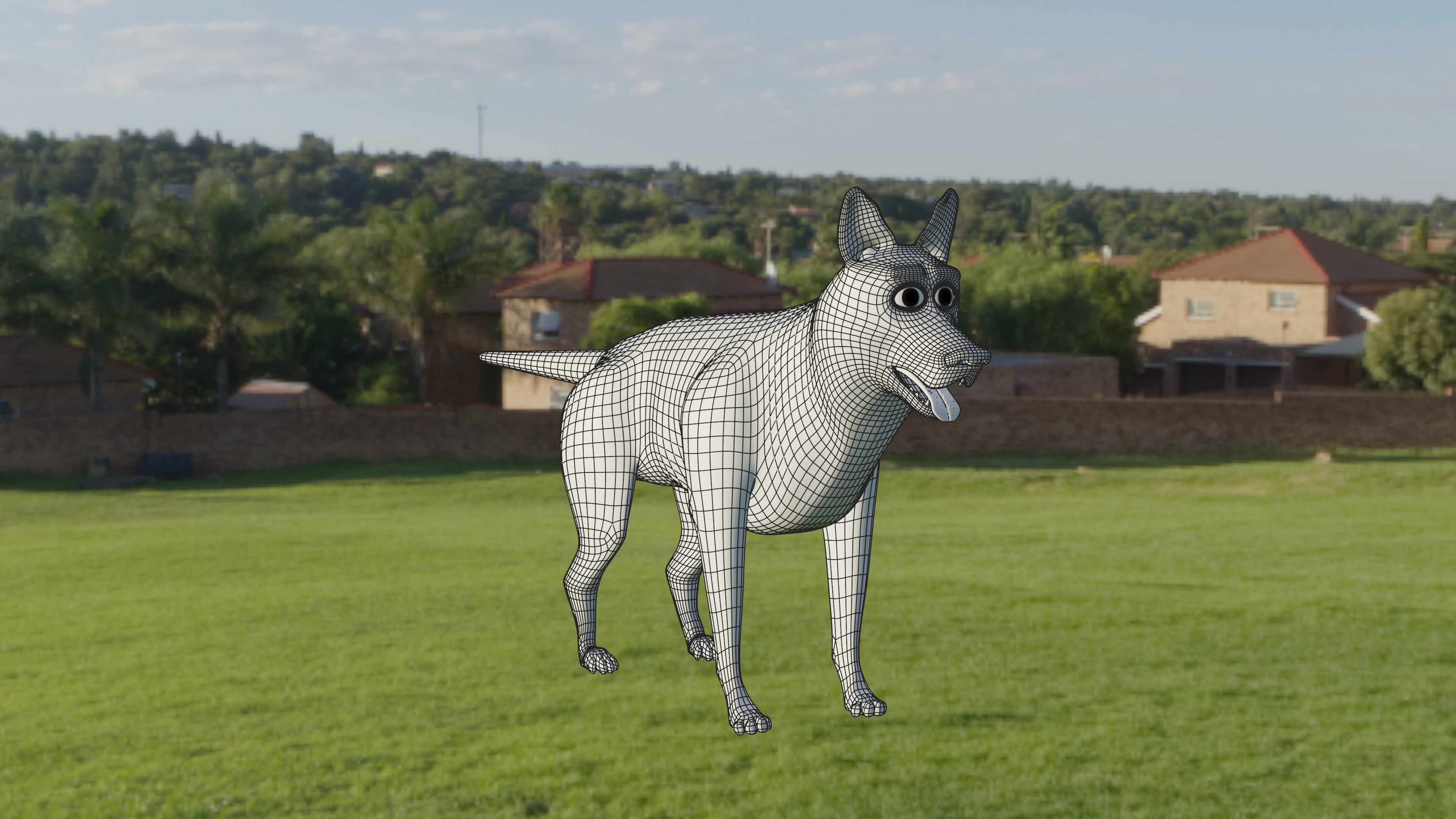 Wrigley the Dog Model 3D model_1