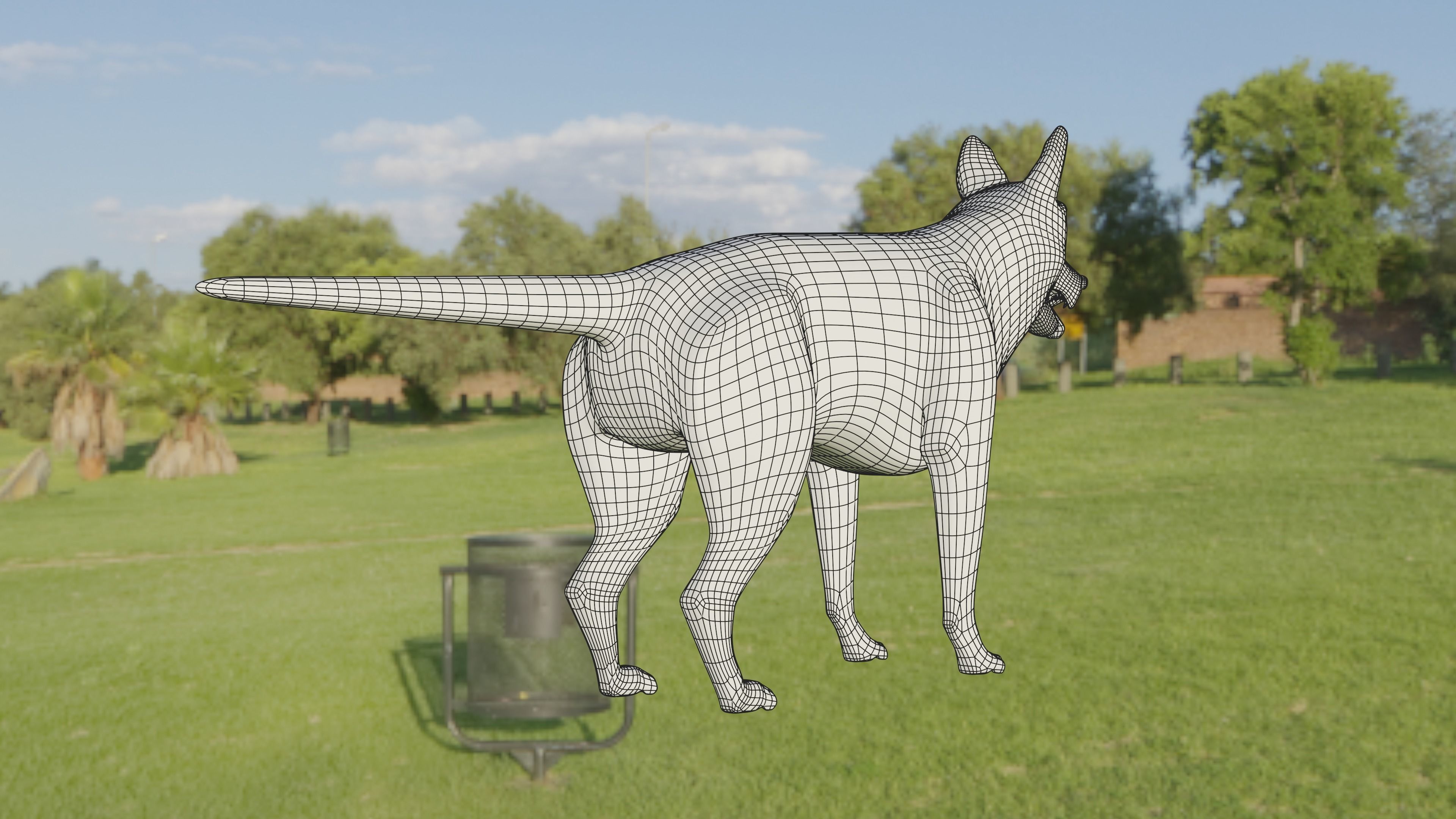 Wrigley the Dog Model 3D model_2