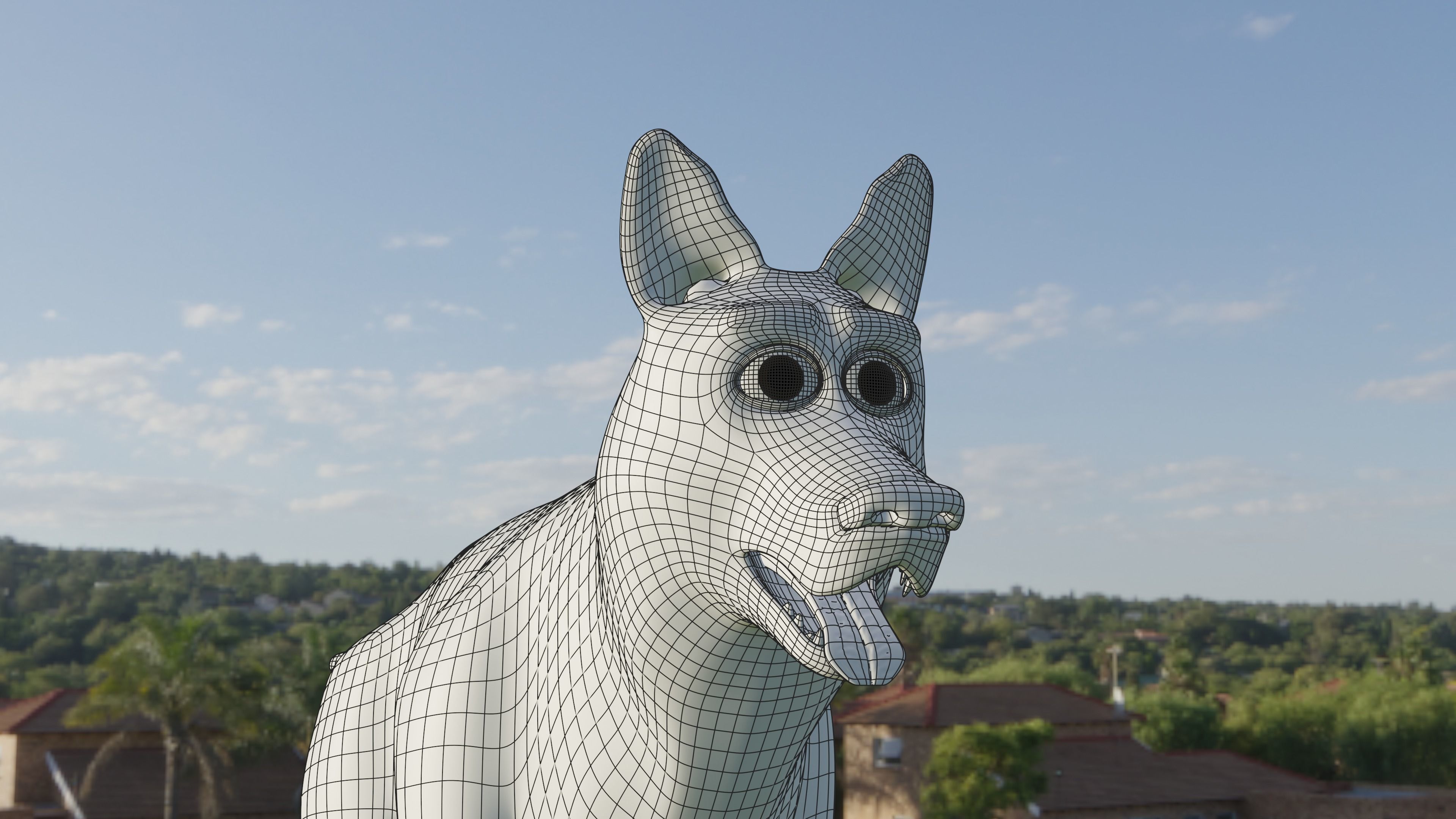 Wrigley the Dog Model 3D model_7