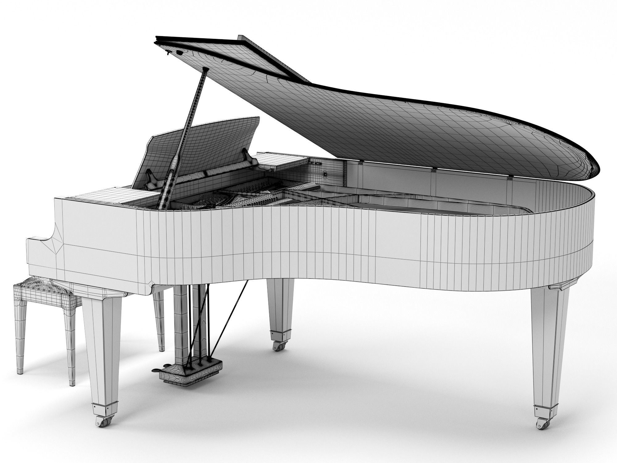 Bosendorfer 200 3D model_9