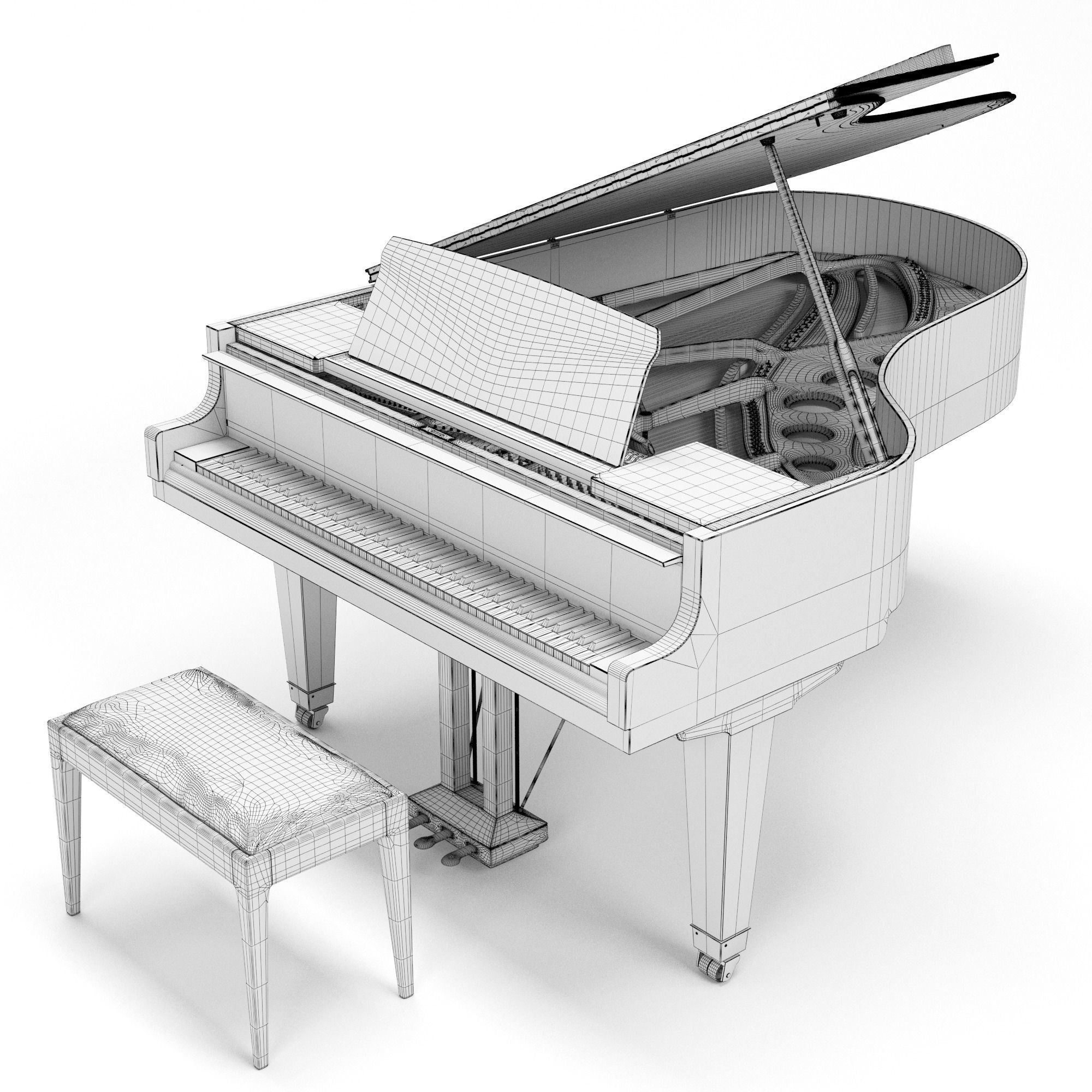 Bosendorfer 200 3D model_8