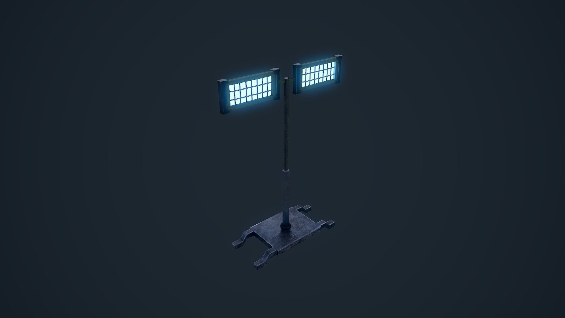 Light Stand Low-poly 3D model_14