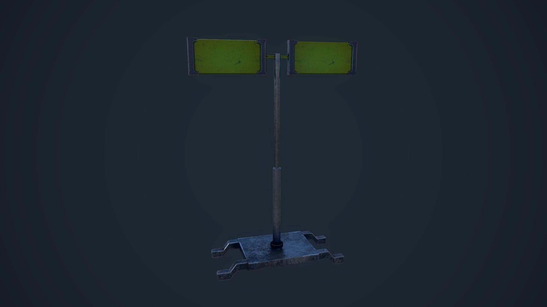 Light Stand Low-poly 3D model_6